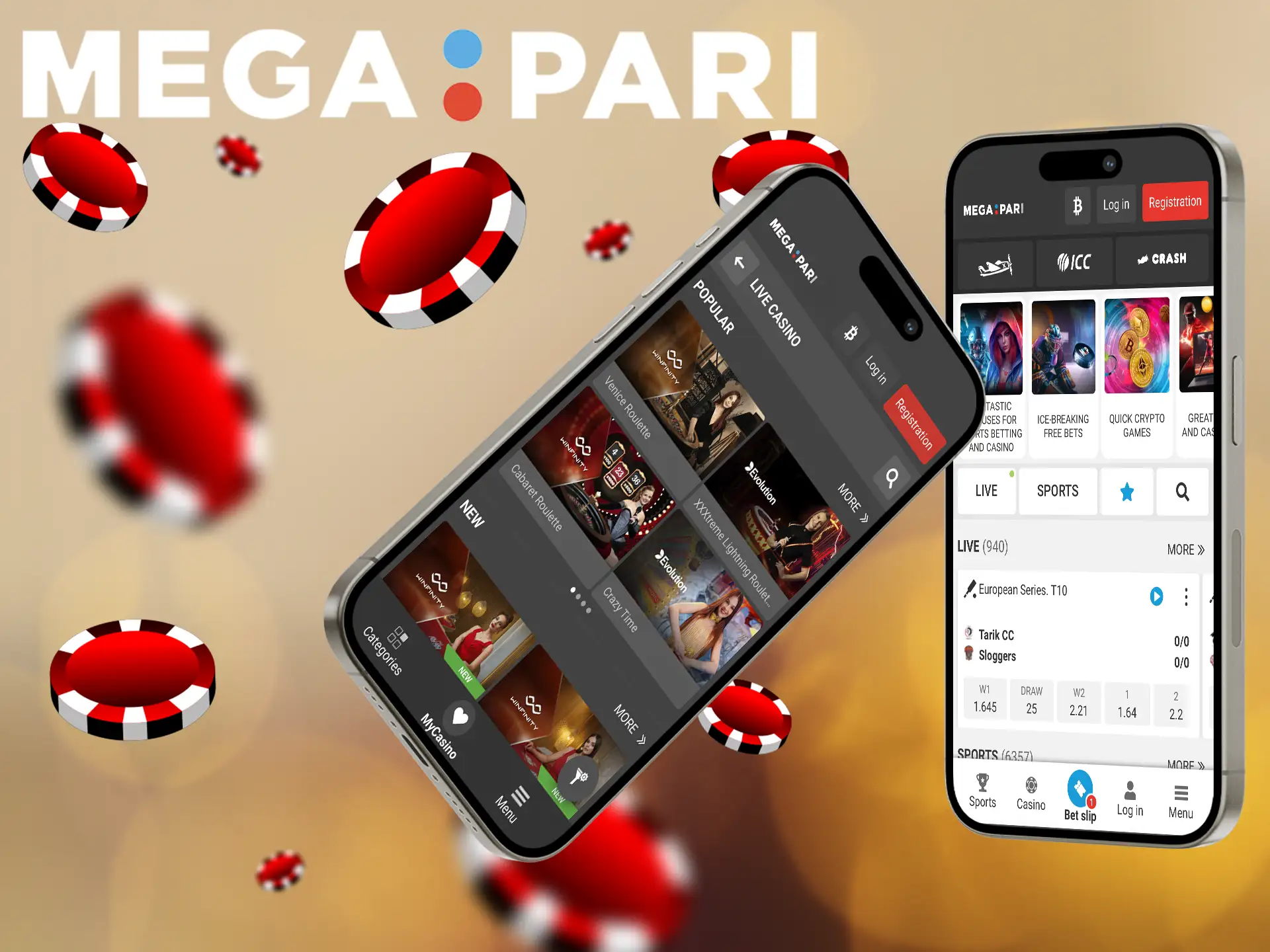 As you play, you will experience a new way of interacting with the MegaPari app thanks to its innovative interface.