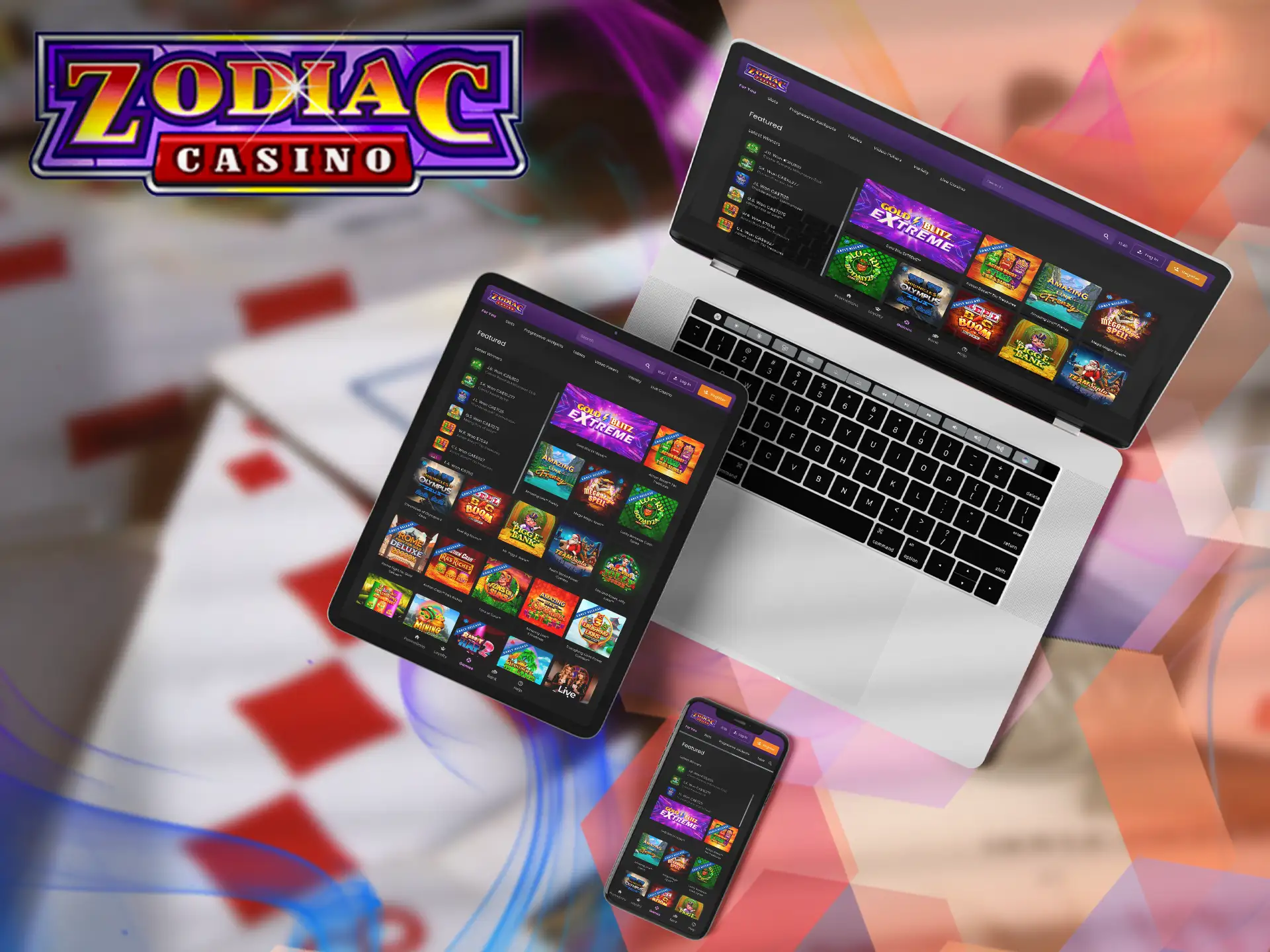 You will get the most out of the game, thanks to the clever ui-ux design software Zodiac Casino, which works for different resolutions.