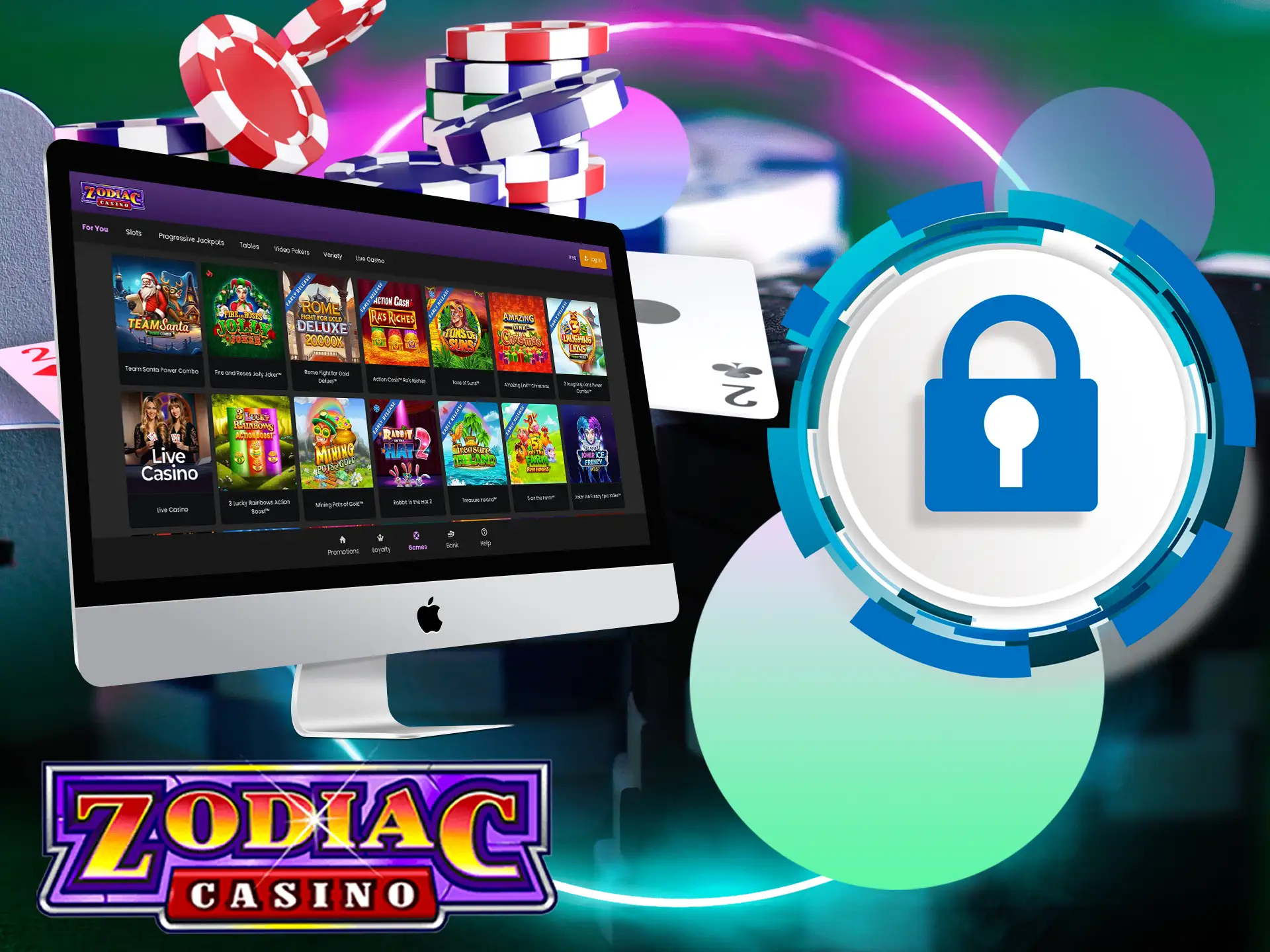 Zodiac Casino ensure the safety of your personal data, provide modern methods of protection of information.
