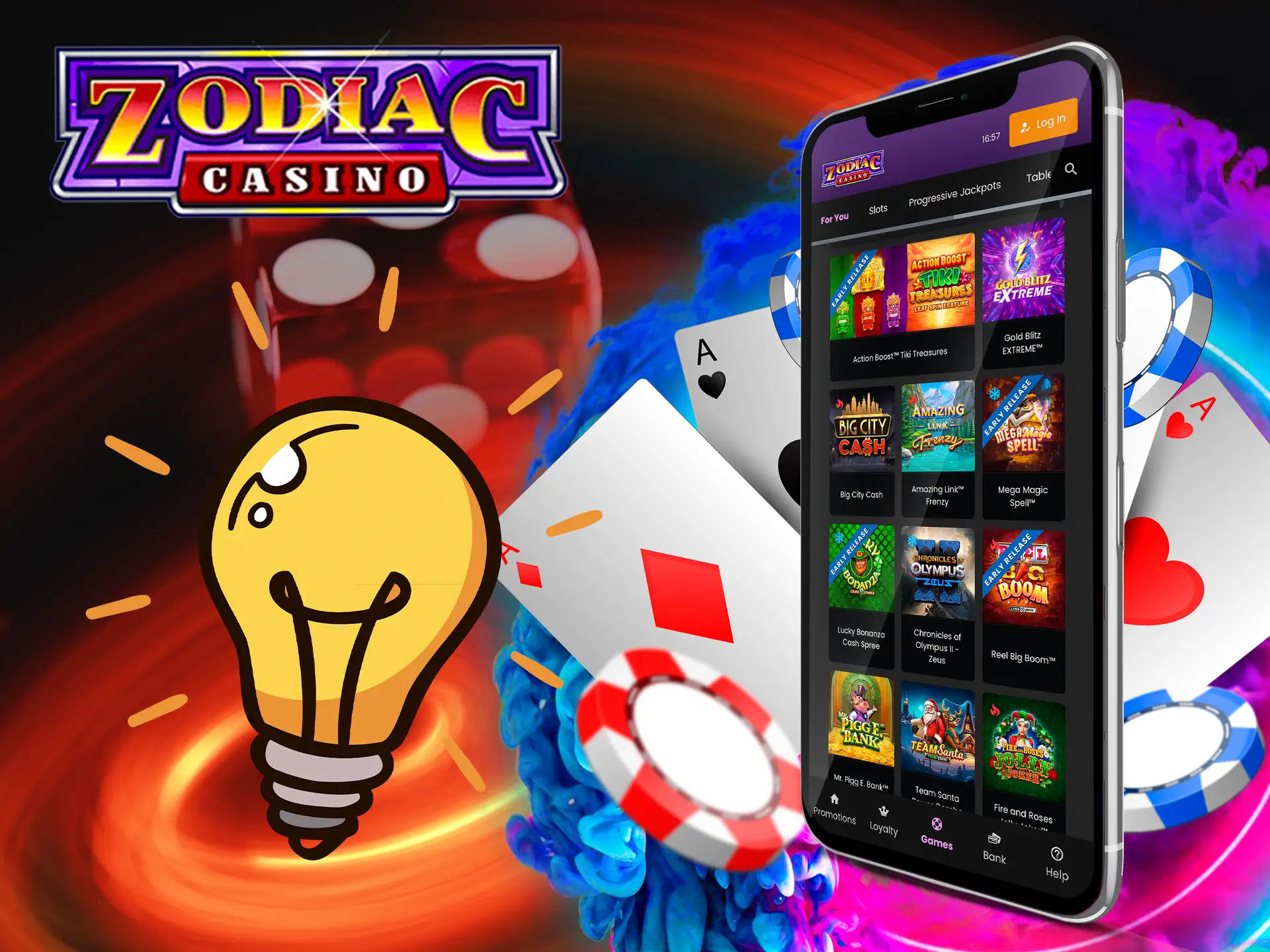 On the site, players will find a wide range of games that makes Zodiac Casino distinctive.