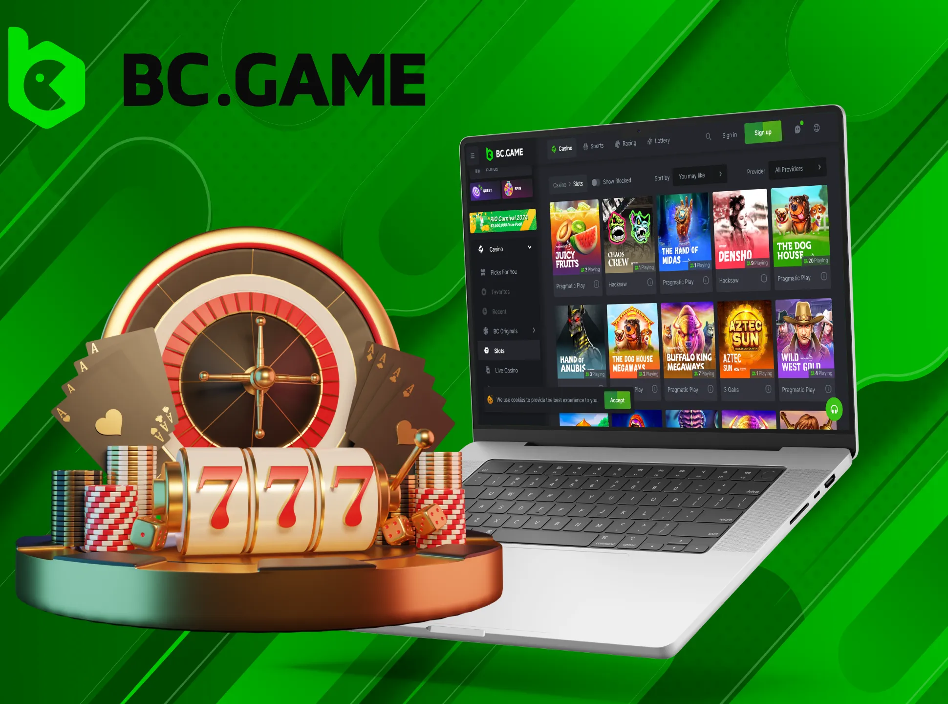 Try your luck at BC Game's most famous slots.