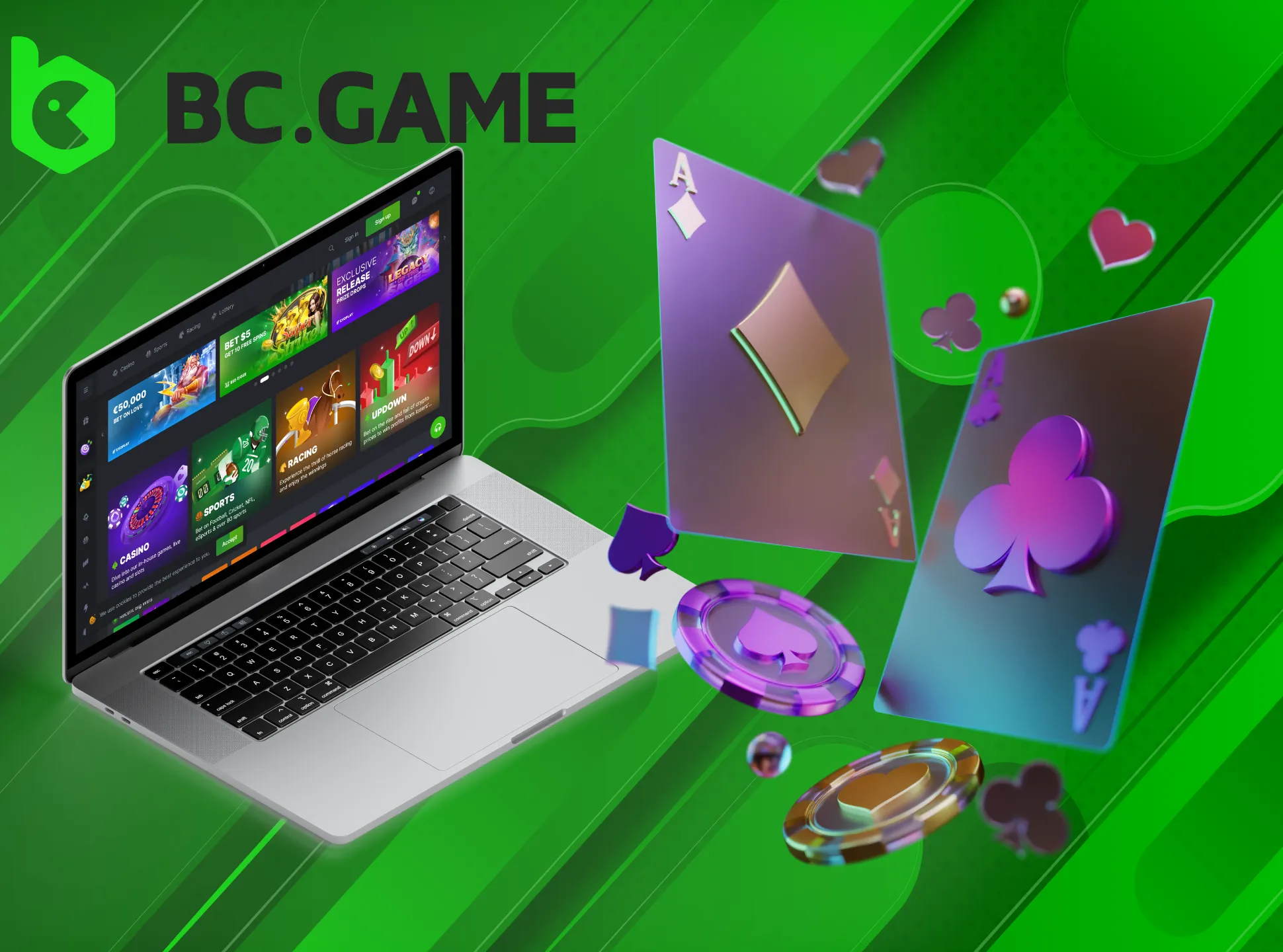 The high level of graphics and performance provides BC Game casino for any computer.