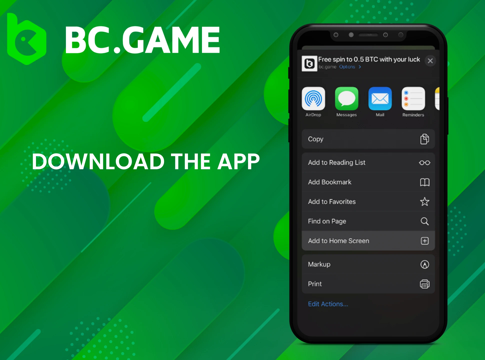 Download the BC Game app on your iOS device in minutes.