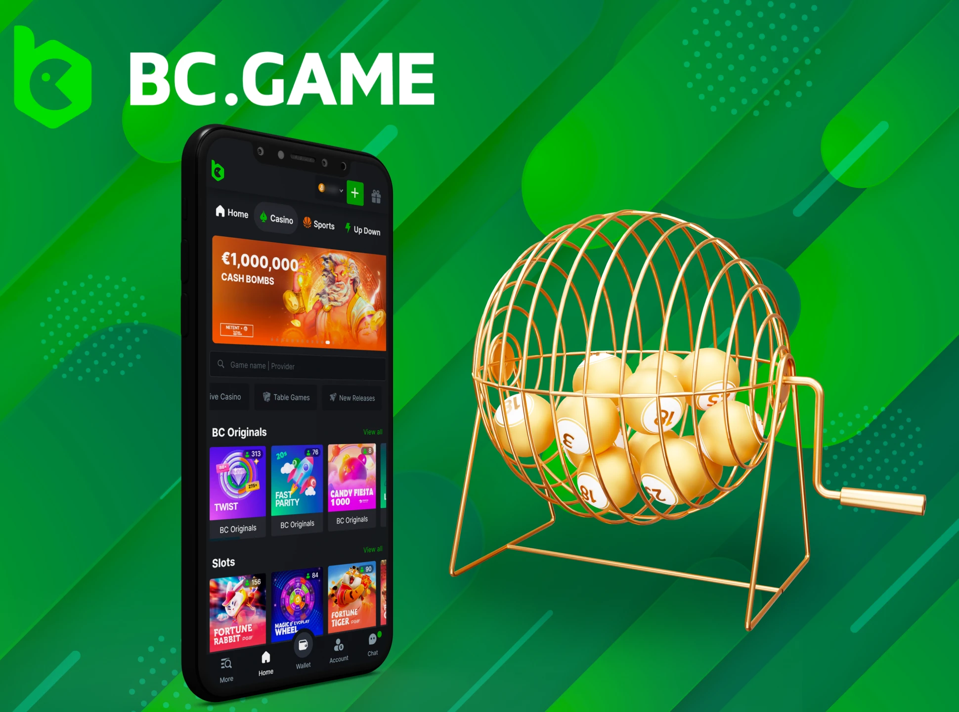 Play TV games and win big on the BC Game app.