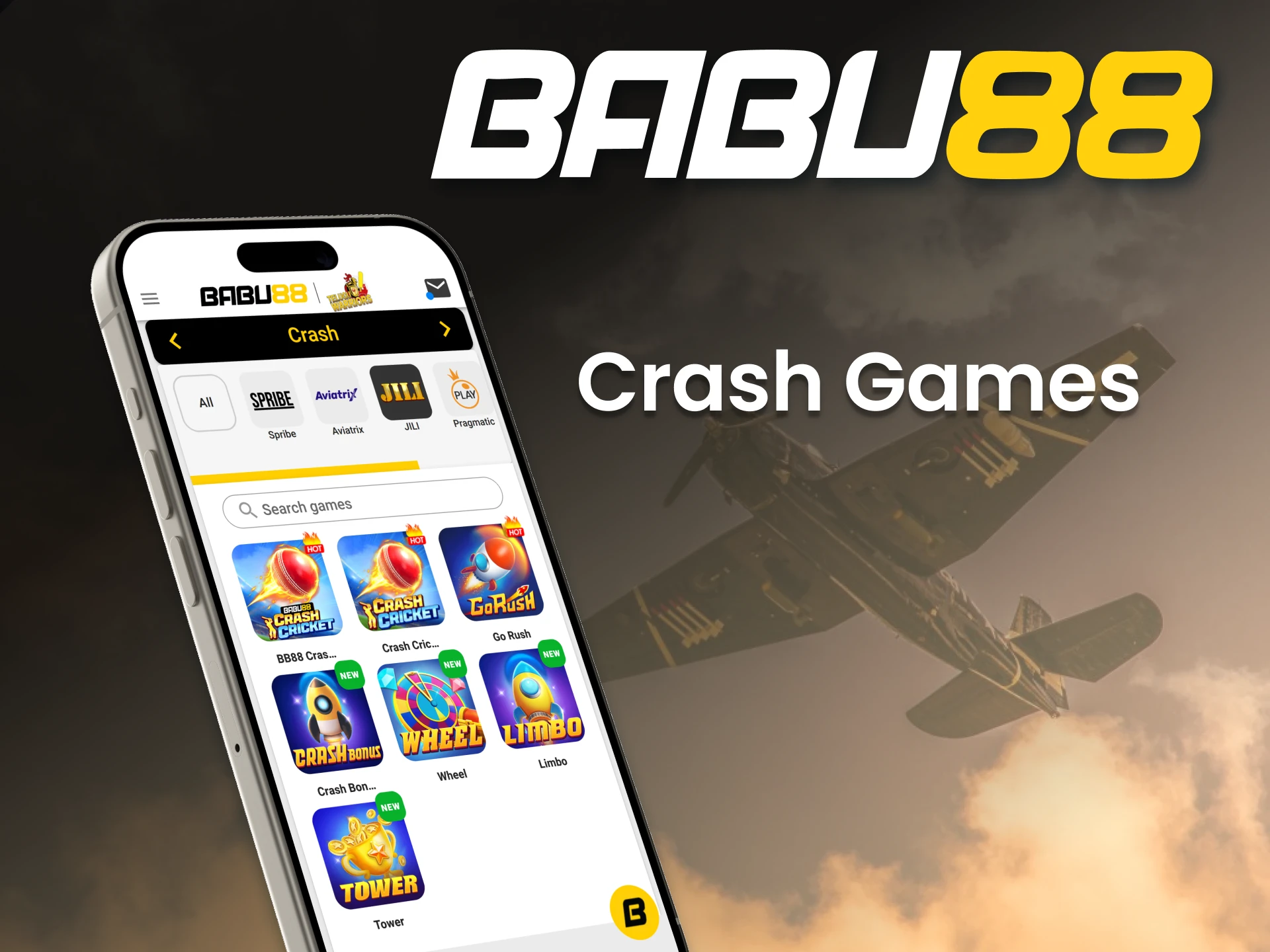Enjoy crash games via the Babu88 casino app.
