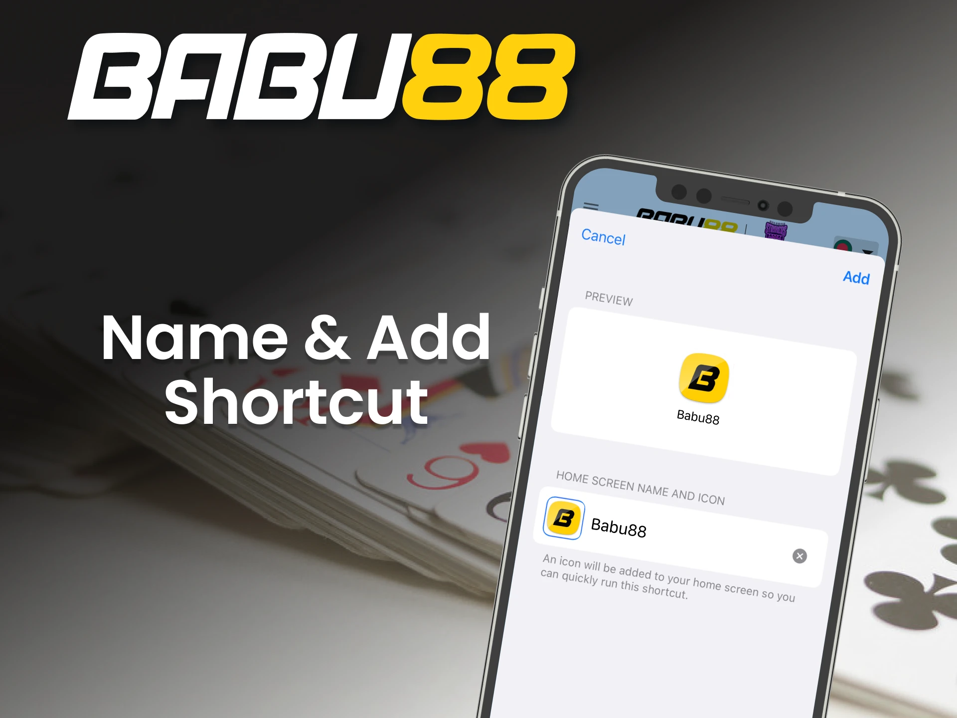 Rename and save the Babu88 bookmark.