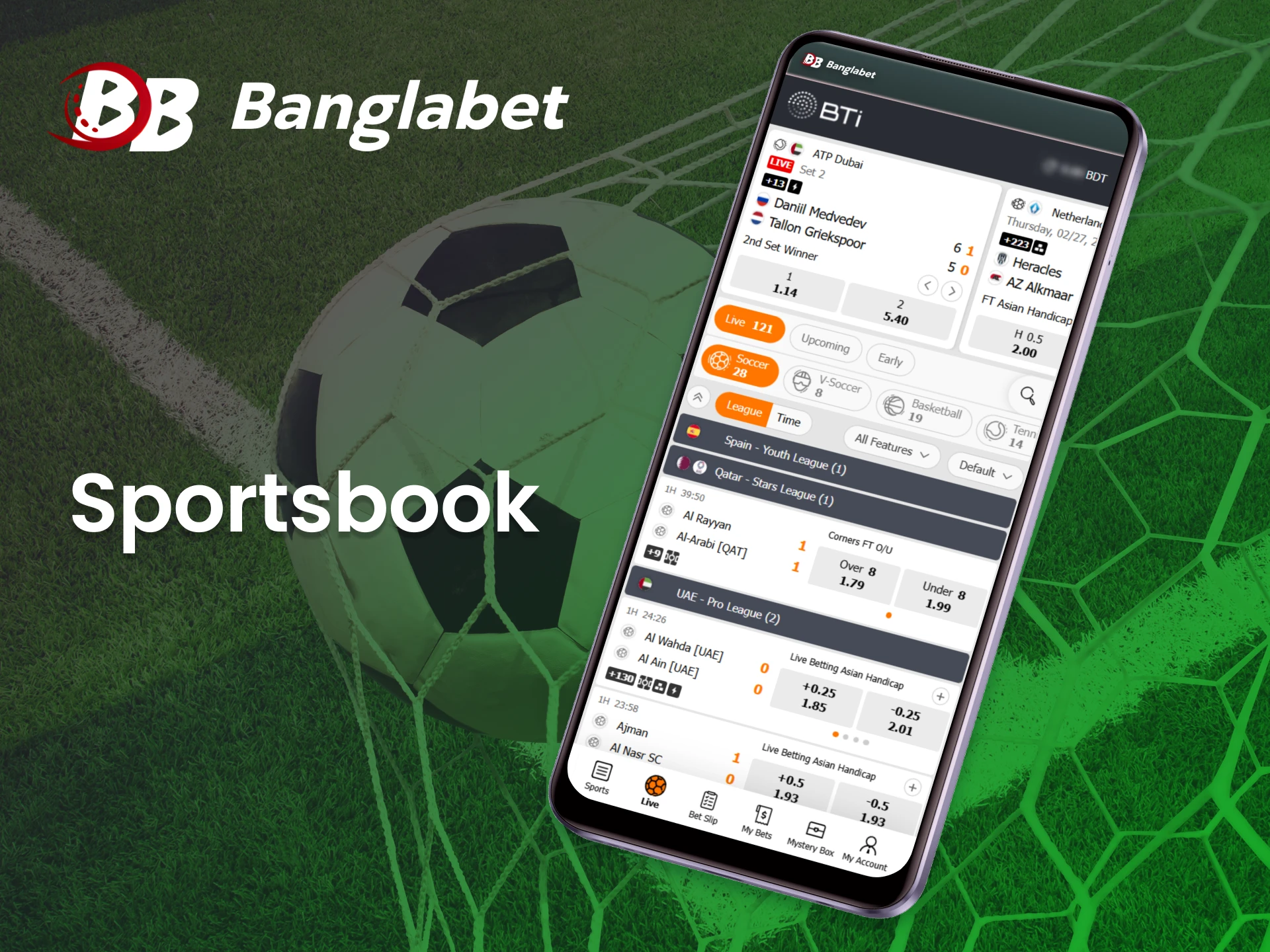 Sports betting is just a tap away with the Banglabet app.