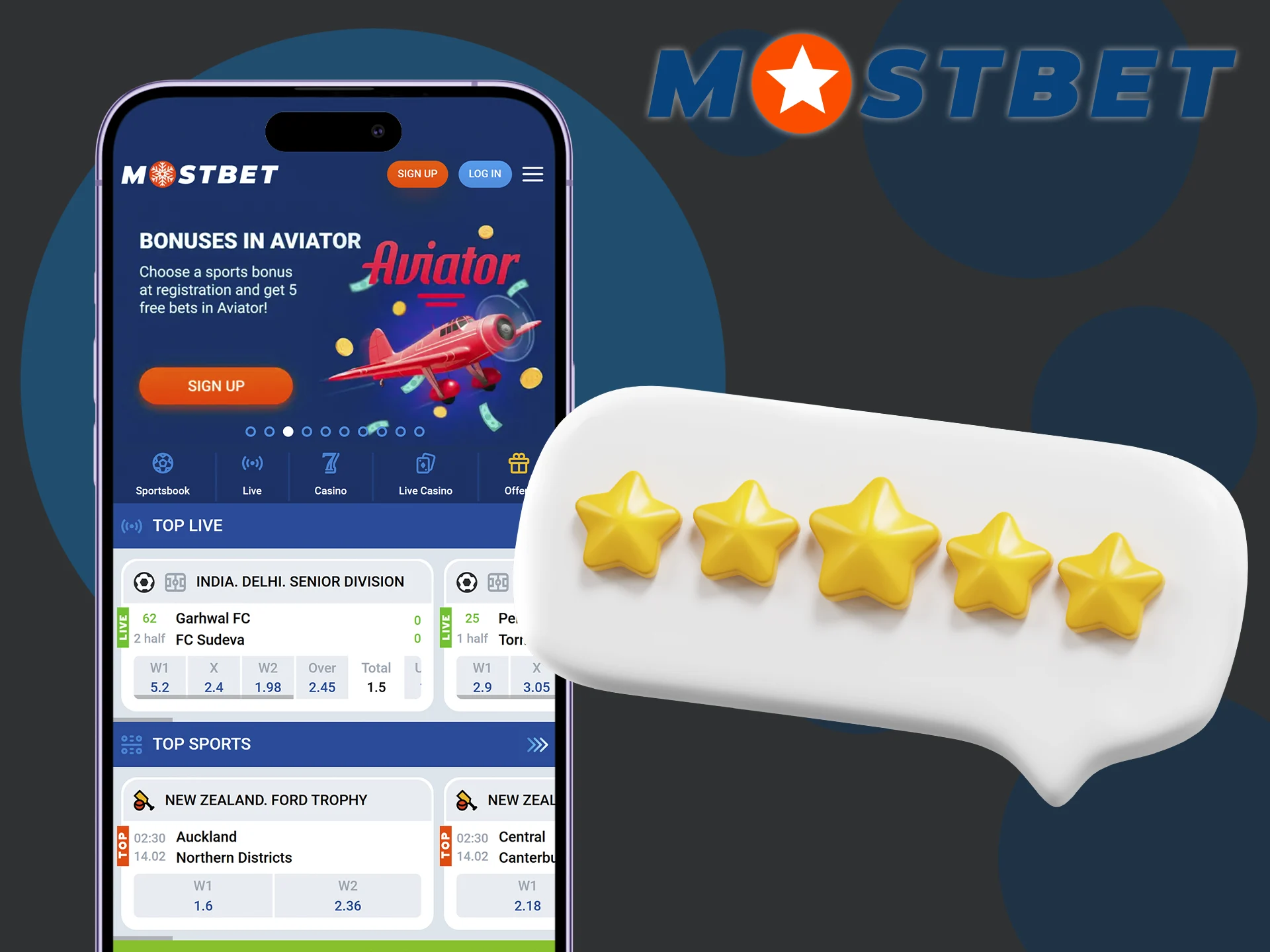 Mostbet app has many benefits for clients.