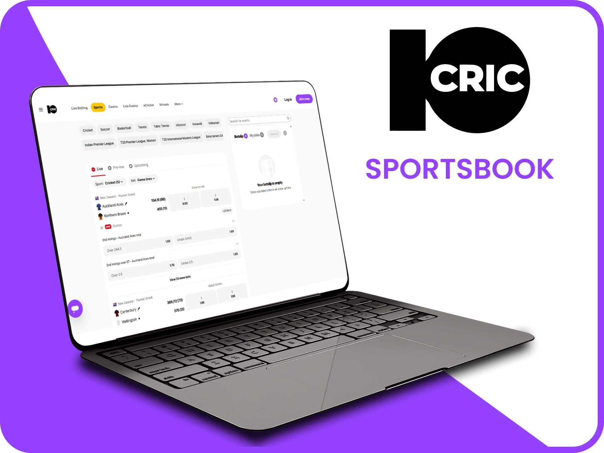 Place bets and win at 10Cric sportsbook.