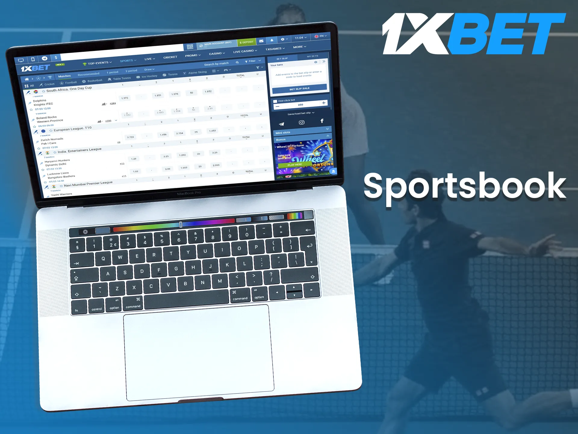 You can bet on different types of sports at 1xBet.