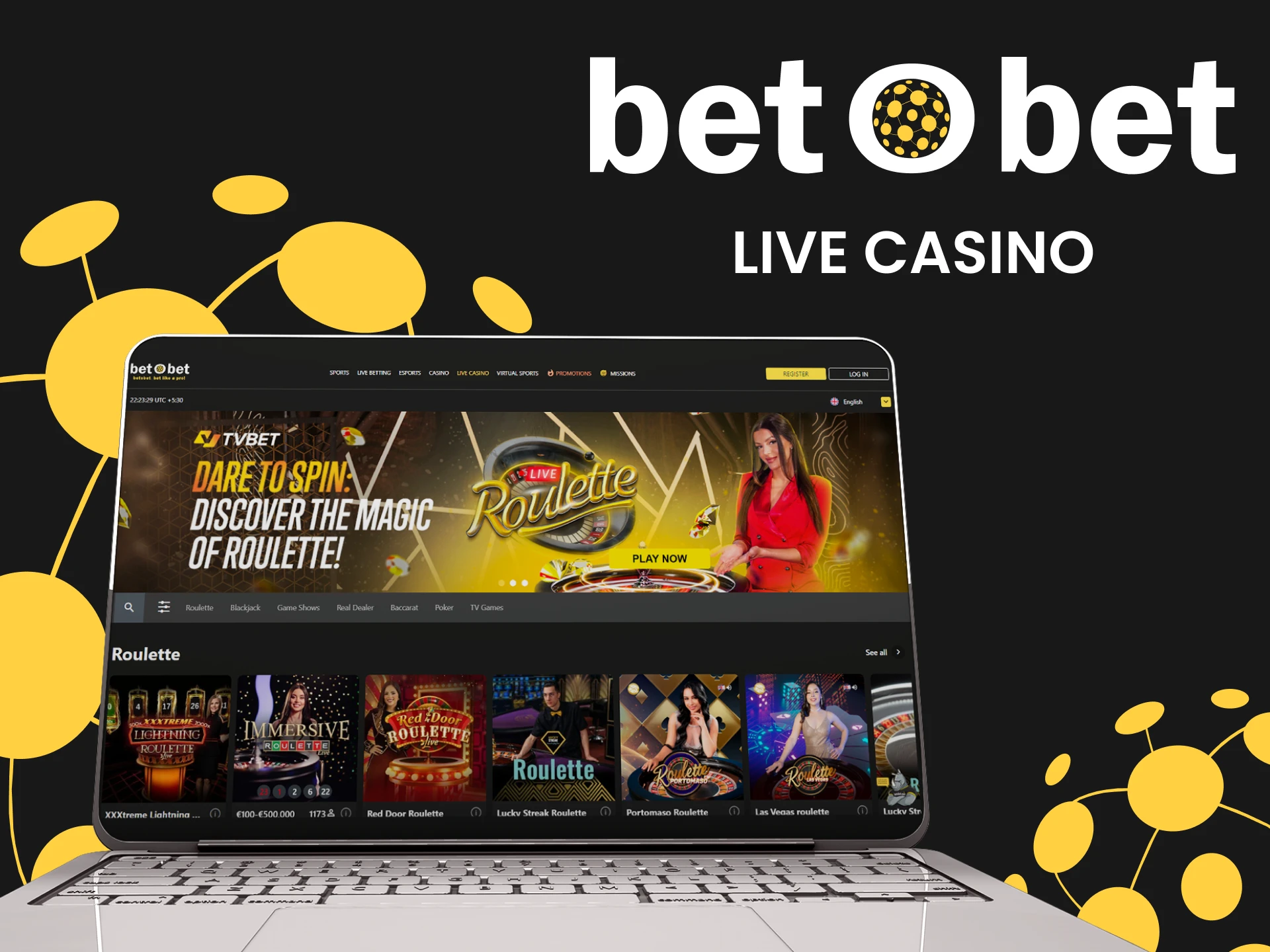 Enjoy thrilling live casino games at Betobet.